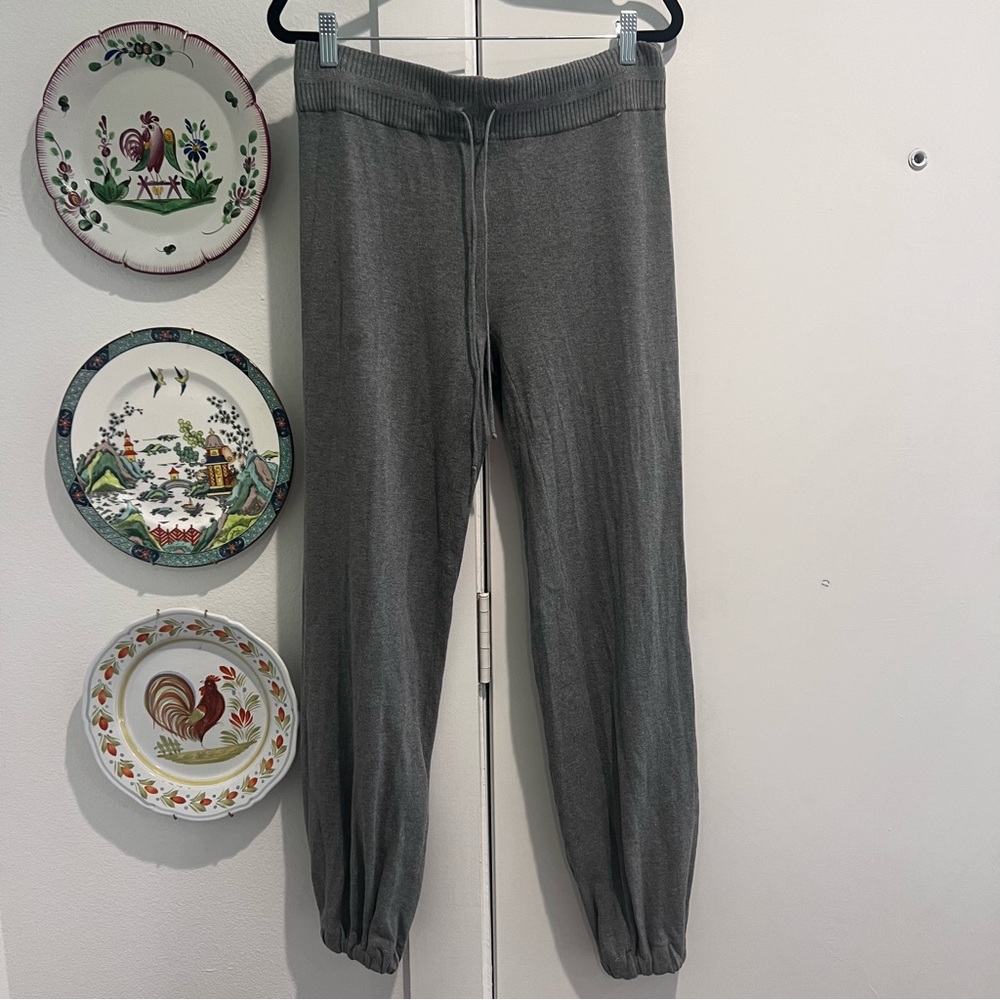 Artisan Cashmere Silk Grey Jogger Sweatpants Size M